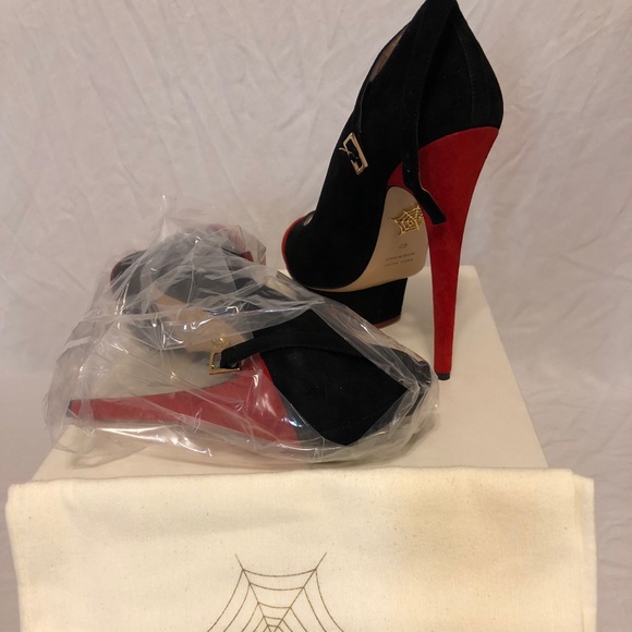 Charlotte Olympia “Kiss Me Dolores” Platform Pumps - Picture 6 of 8